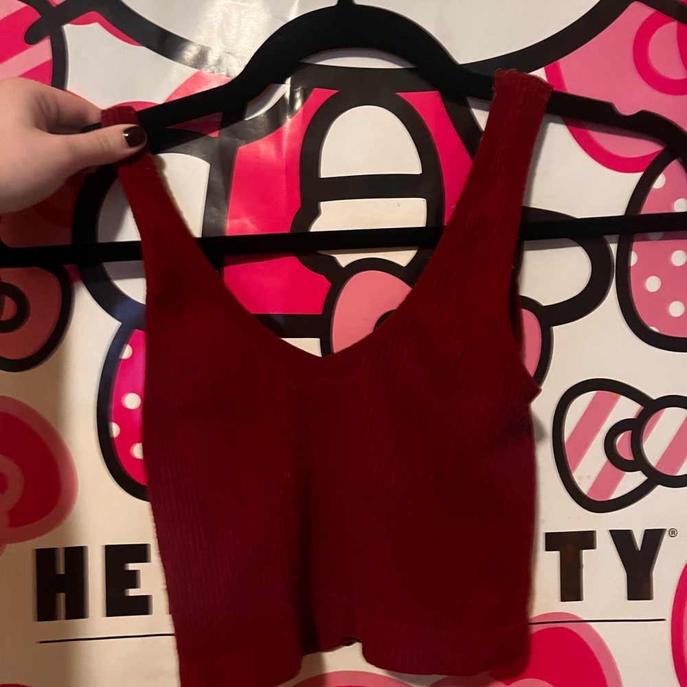 Elegant Red Women's Top